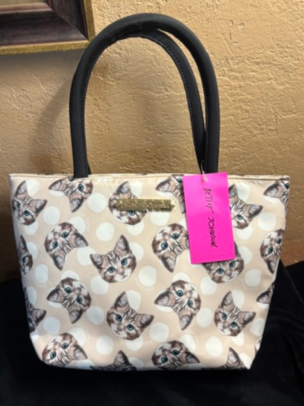 Betsy Johnson NWT Lunch Tote "Kitty"